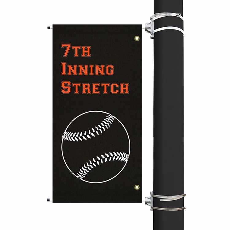 38" x 18" Custom Sunbrella™ Avenue Banner-2 Color Imprint