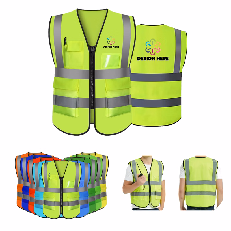 Adult High Visibility Safety Vest Full Color