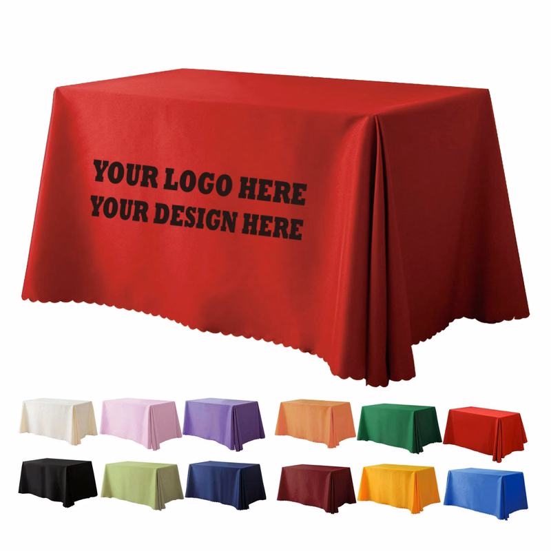Logo Printed Rectangular Conference Table Cover