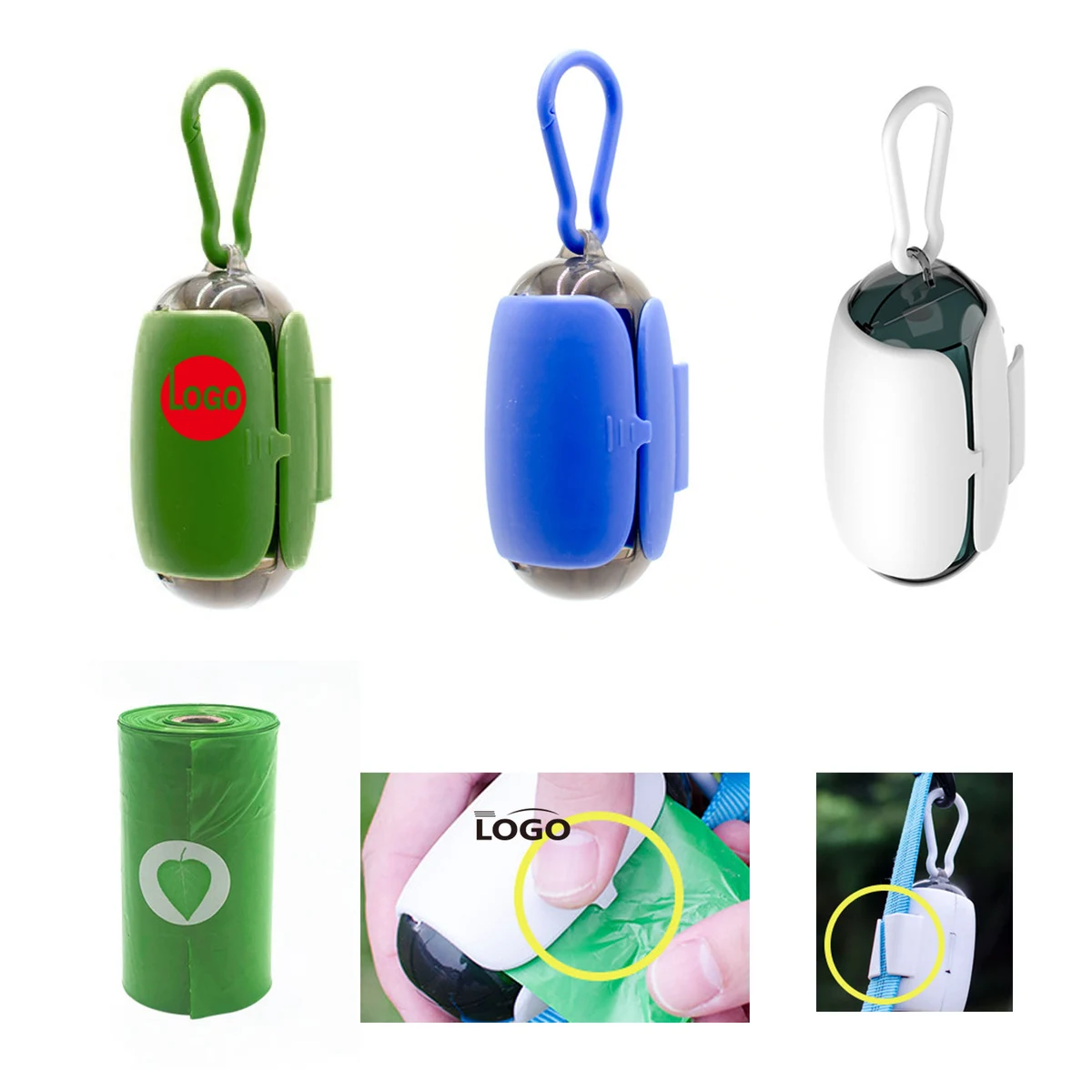 MOQ100 Biodegradable Pet Waste Hanging Bag Set 1