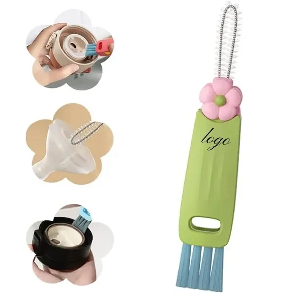 3 in 1 Cup Lid Cleaning Brush for Commutes, Fitness and Travel 1