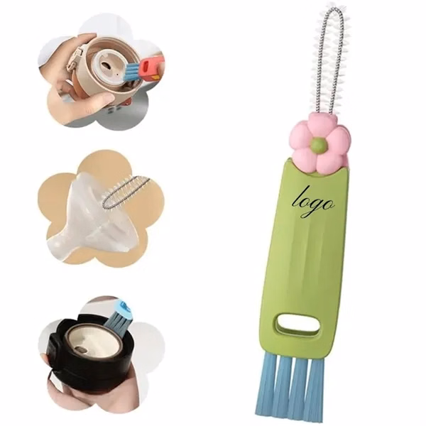 3 in 1 Cup Lid Cleaning Brush for Commutes, Fitness and Travel