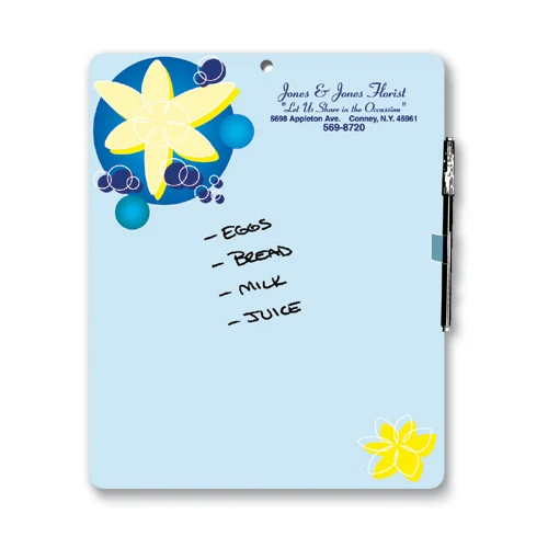 10 Mil. Write on/ Wipe off Premium Plastic Memo Board (Spot Color) 1