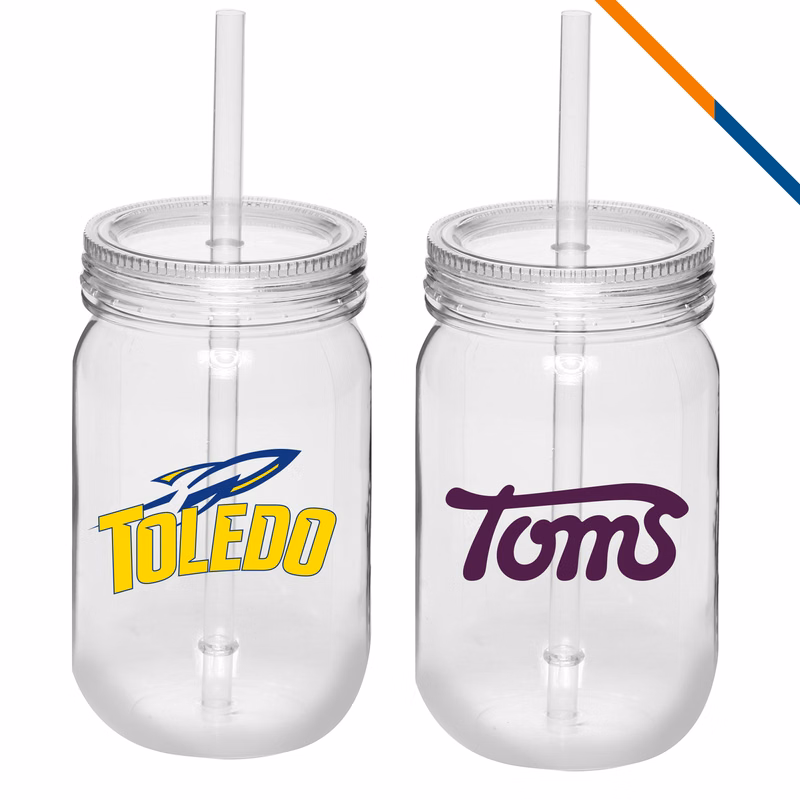 Omiber Plastic Mason Jar - 24 oz.