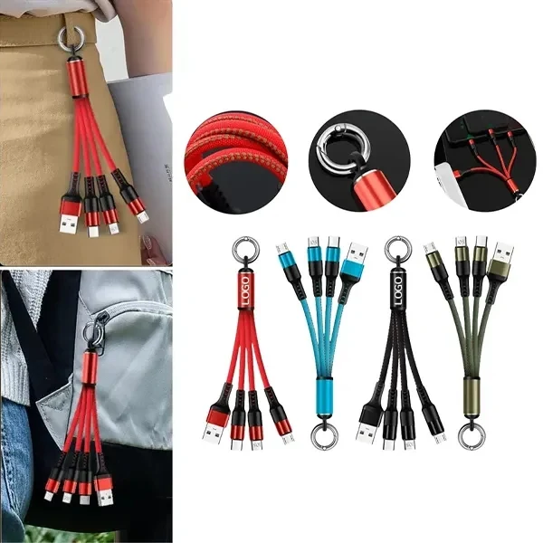 3-In-1 Portable Cable Key Ring 1