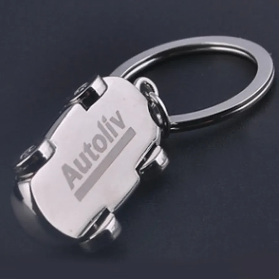 Intricate Car-shaped Metal Keychain 1
