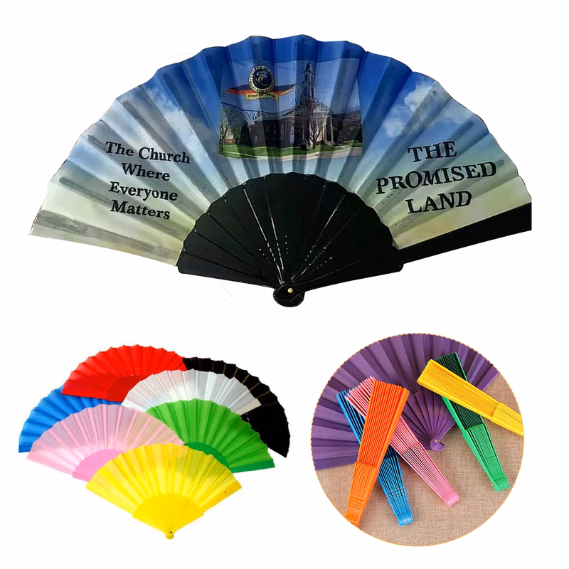 Folding Fabric Hand Fan