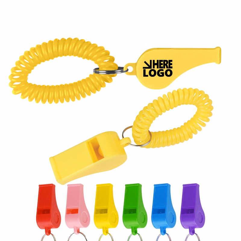 MOQ 20 Whistle With Coil Safety Device