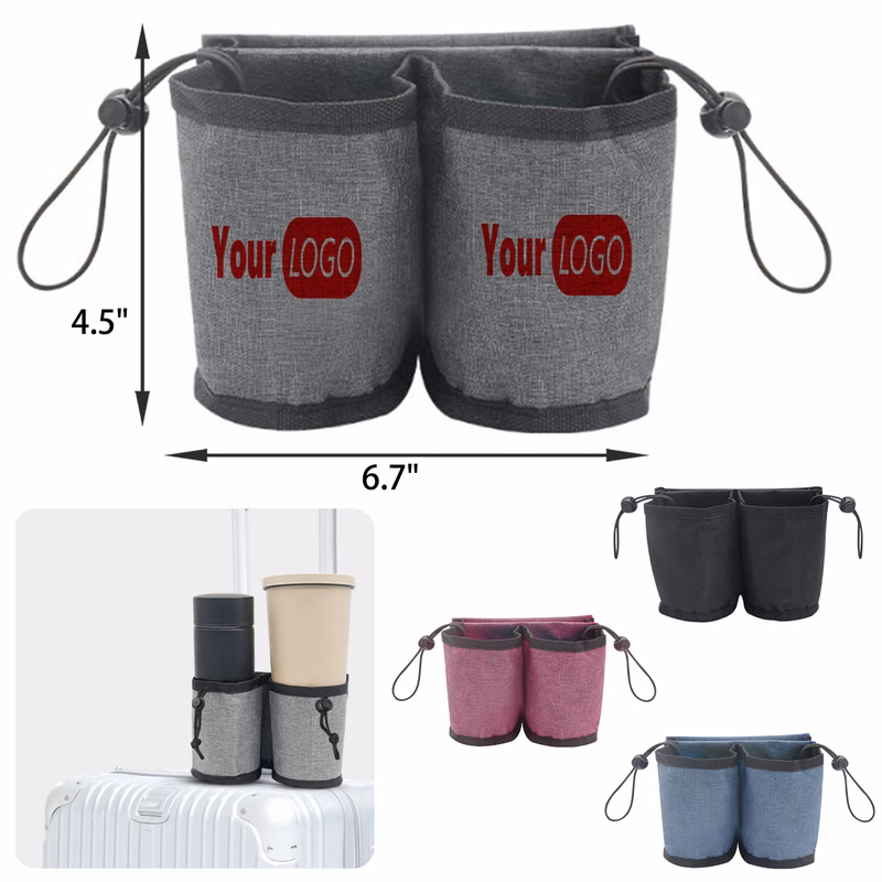 MOQ 50 PCS Convenient Luggage Cup Holder