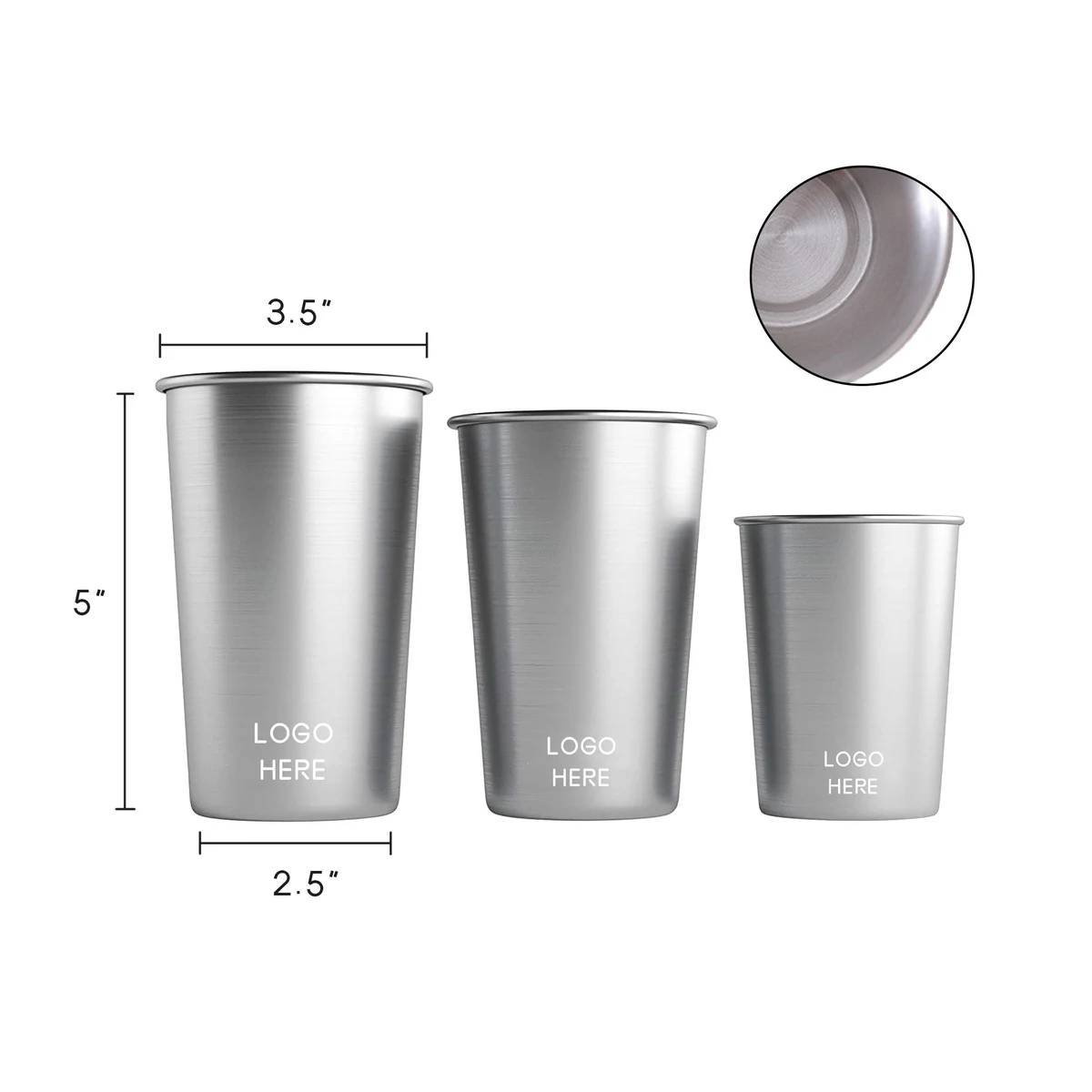 Personalized Stackable Stainless Steel Cups 1