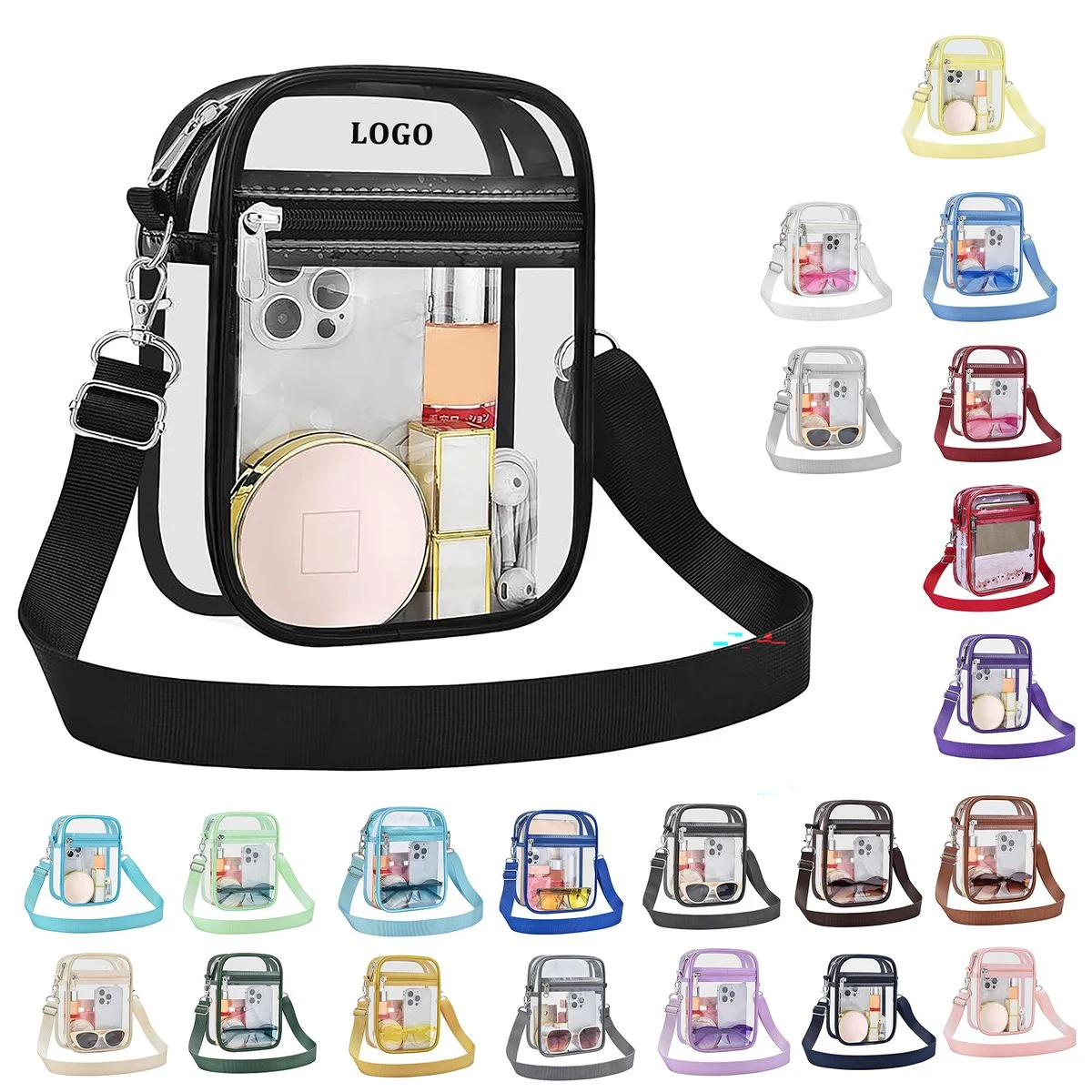 Men's and Women's Transparent Crossbody Wallet 1