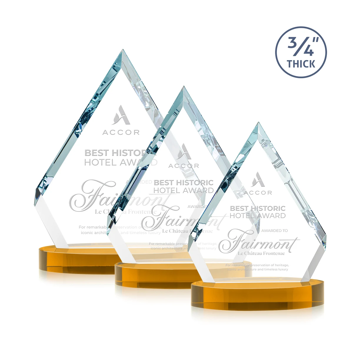 Apex Award on Alberton Base - Amber 1