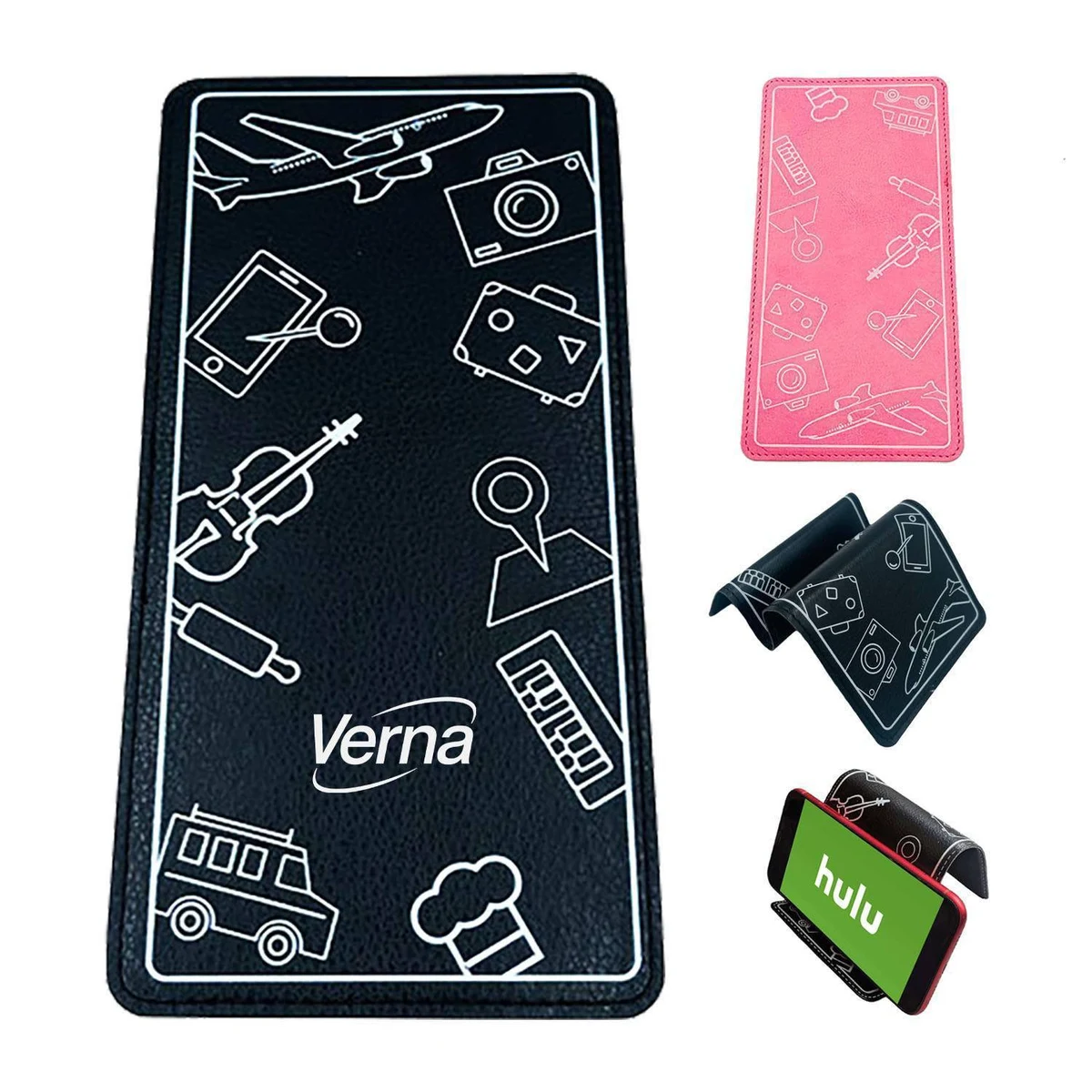 Foldable PU leather Phone Holder 1