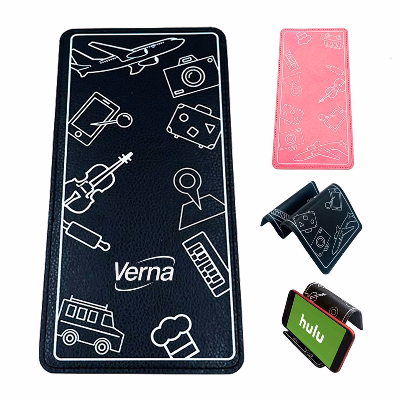 Foldable PU leather Phone Holder