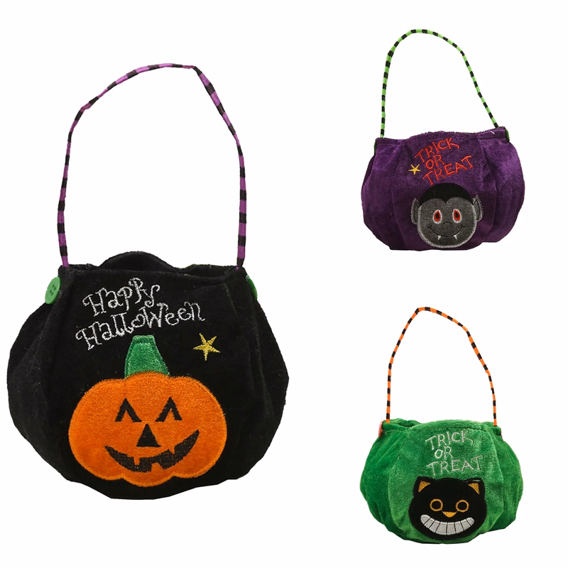 Halloween Trick or Treat pleuche Bag