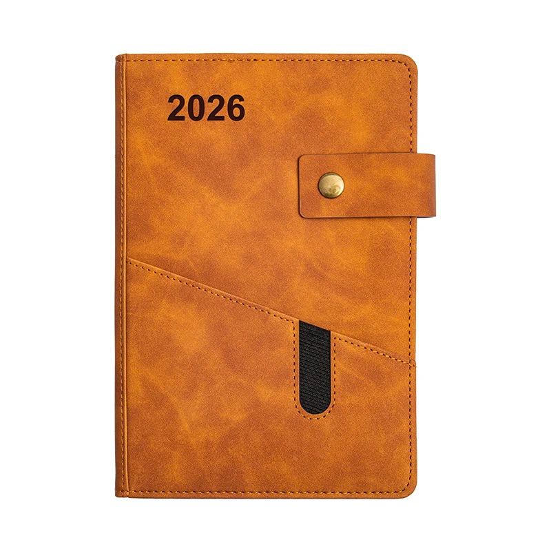 2026 A5 Daily Planner Notebook with Pocket PU Schedule Book Calendar 1