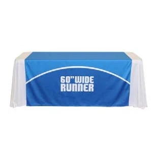 60" X 60" Full Color Table Runner - Open Back 1