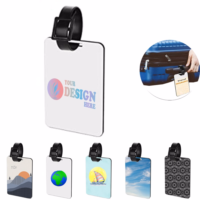 Custom Wood Luggage Tag