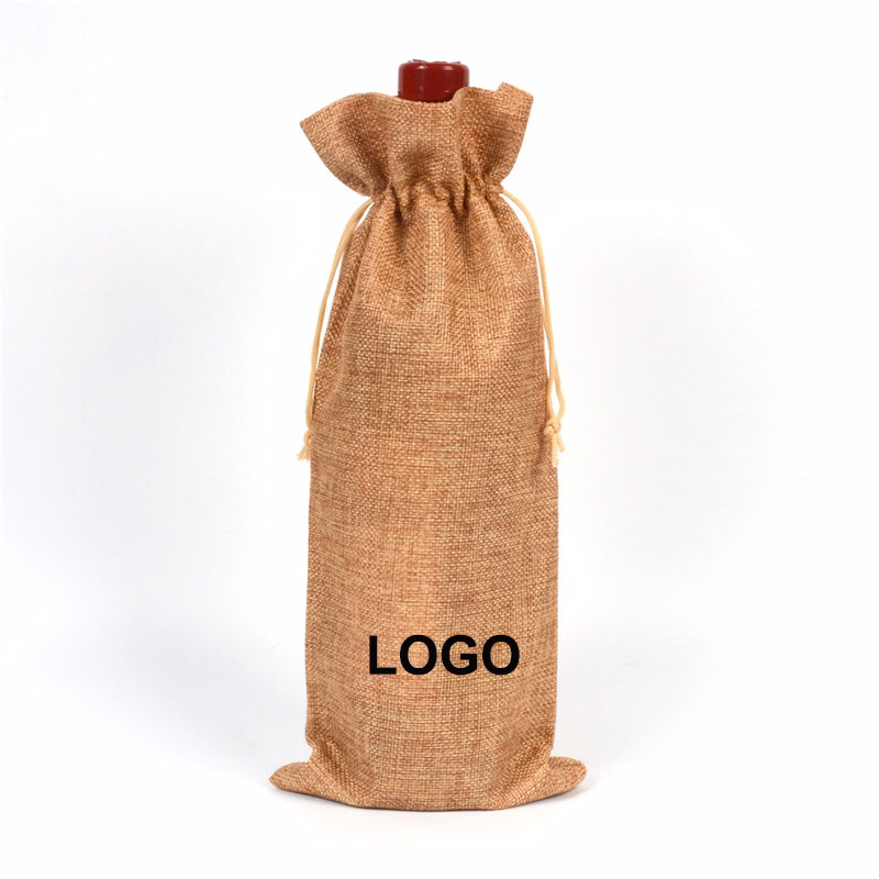Wine Burlap Bags