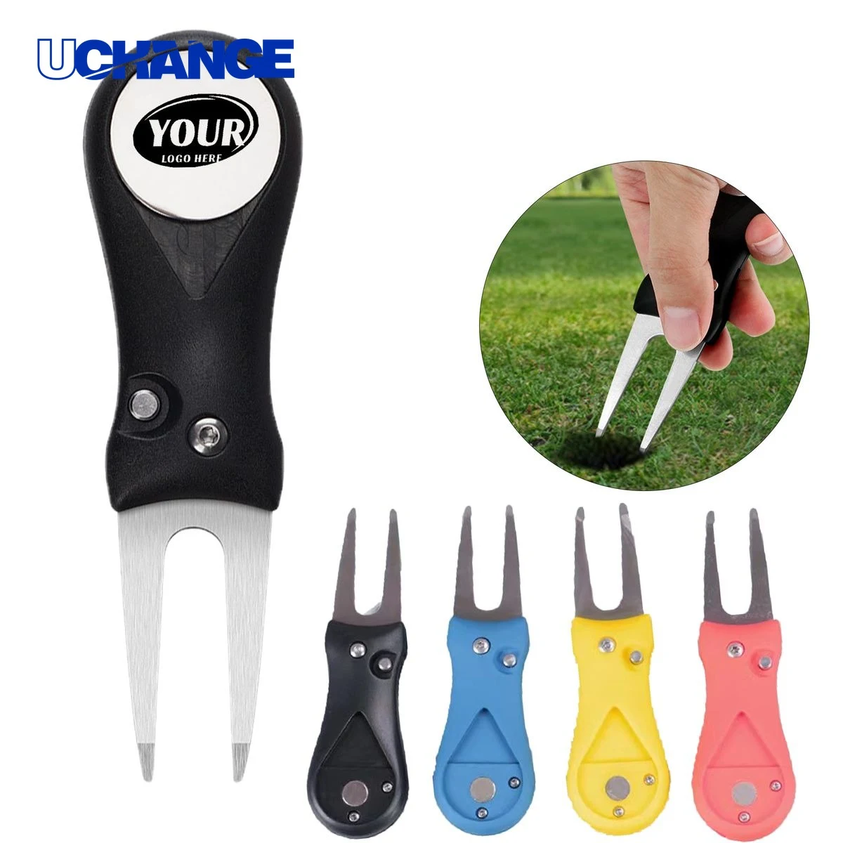 Portable Folding Golf Divot Tool for Greens 1