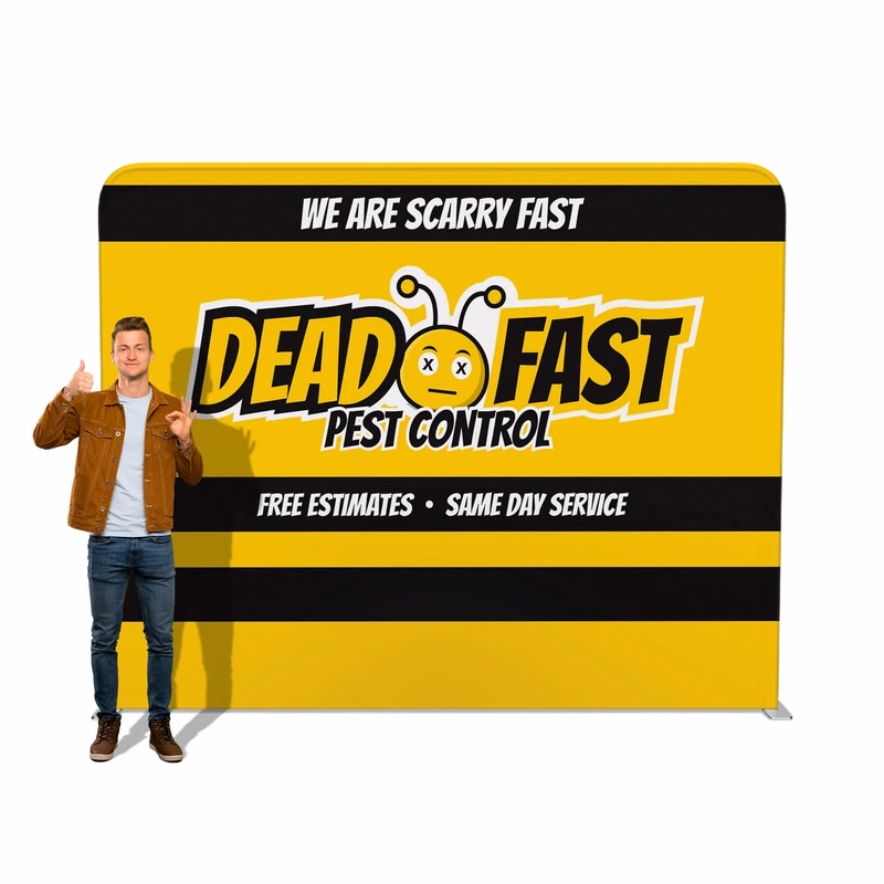 10ft FASTZIP™ Straight Tension Fabric Display