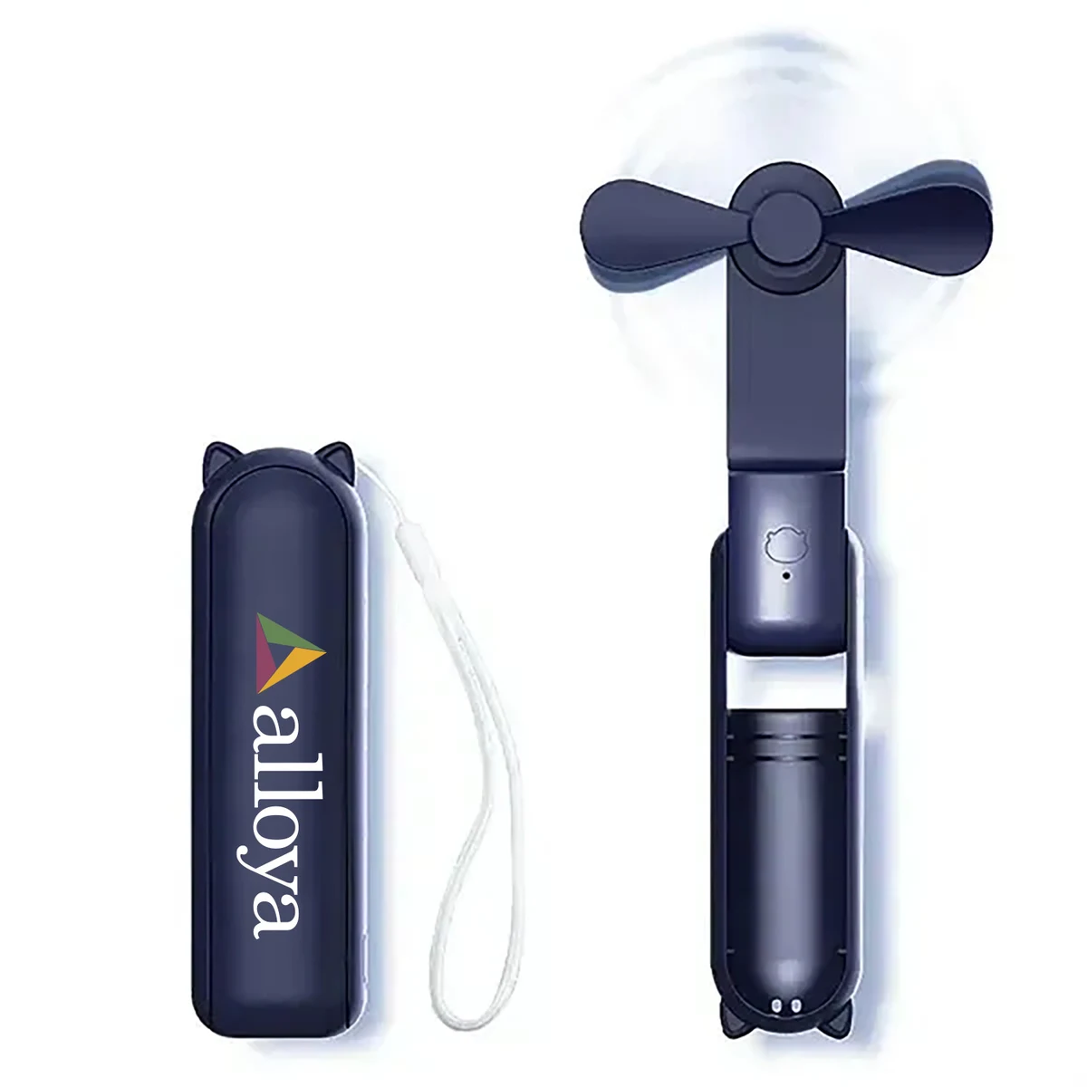 3-Speed USB Rechargeable Handheld Fan & 1500 mAh Power Bank 1