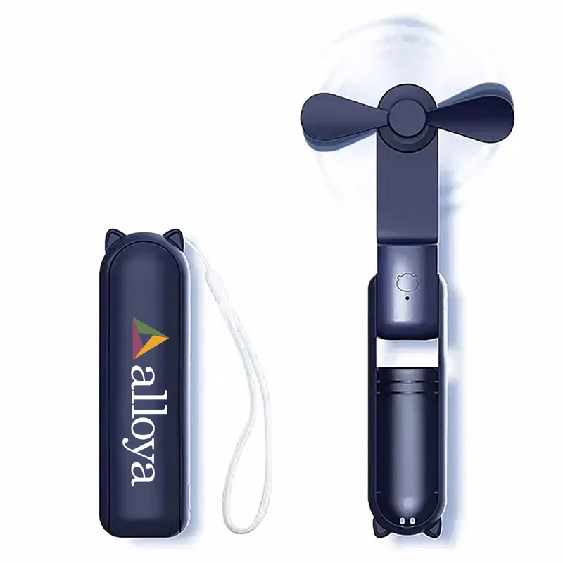 3-Speed USB Rechargeable Handheld Fan & 1500 mAh Power Bank