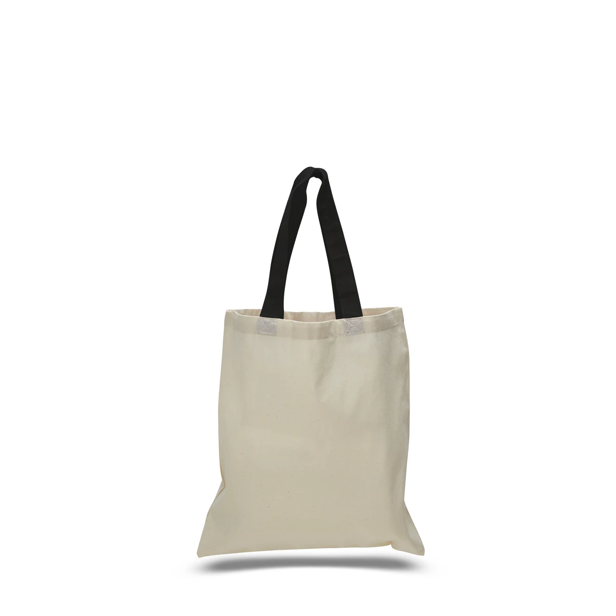 Economical Cotton Tote Bag with Colored Handles, custom tote bag with logo imprint 1