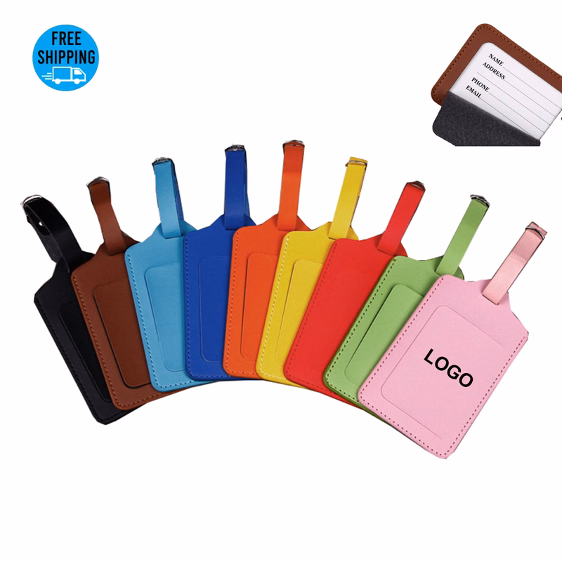 PU Leather Luggage Bag Tag