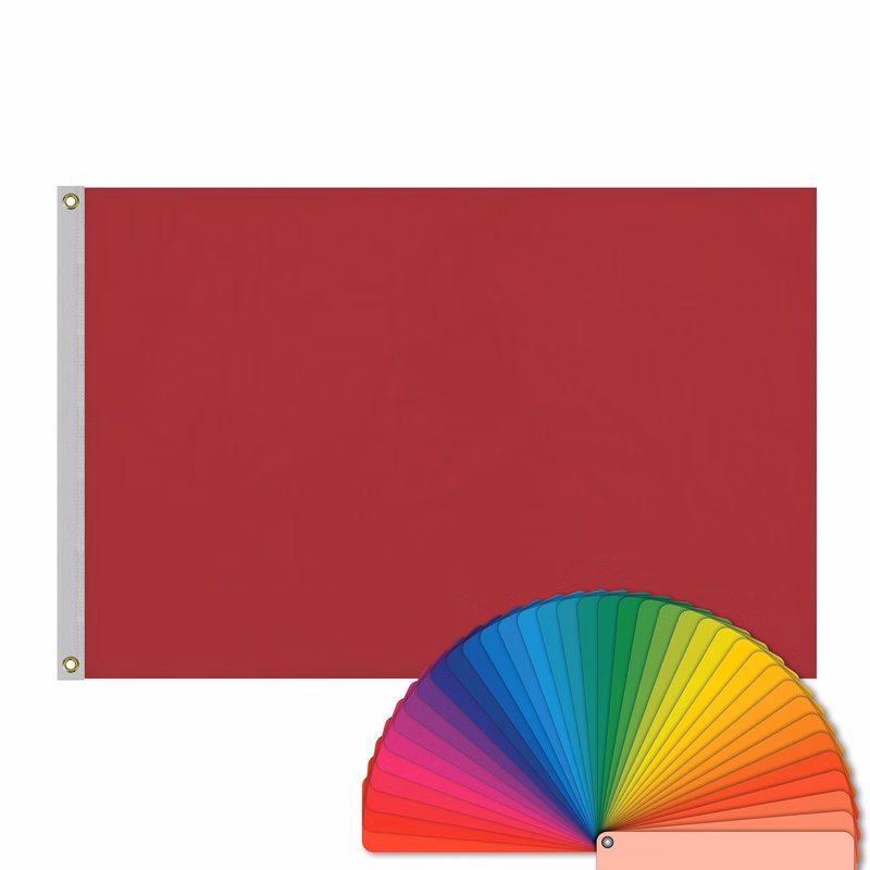 4' x 6' Solid Color Flags with Heading & Grommets