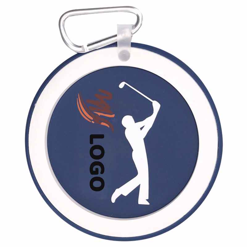Round Rubber Golf Tag