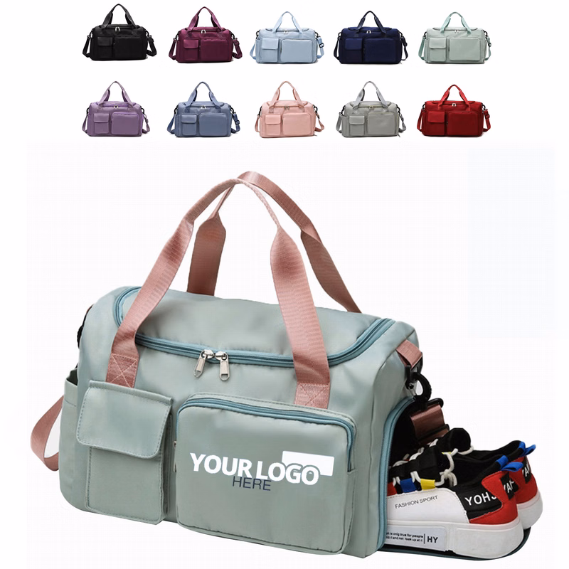 Waterproof Travel Duffel Gym Bag With Compartment