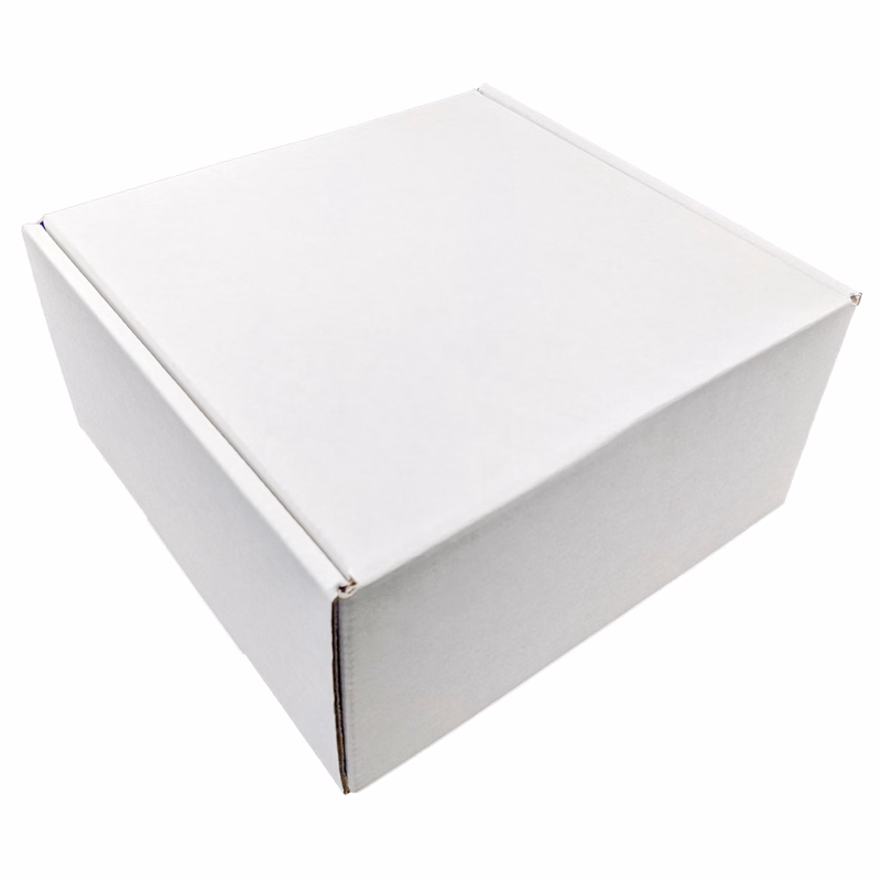 8" X 8" X 4" - E-Flute Outside Tuck Box