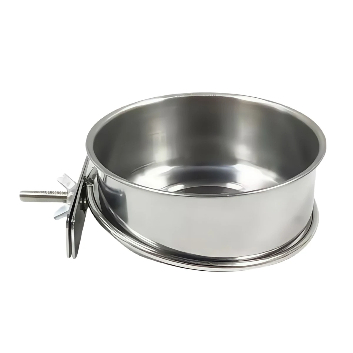 Large Stainless Steel Parrot Food Water Bowl Cup Feeder Dish - Heavy Duty 1