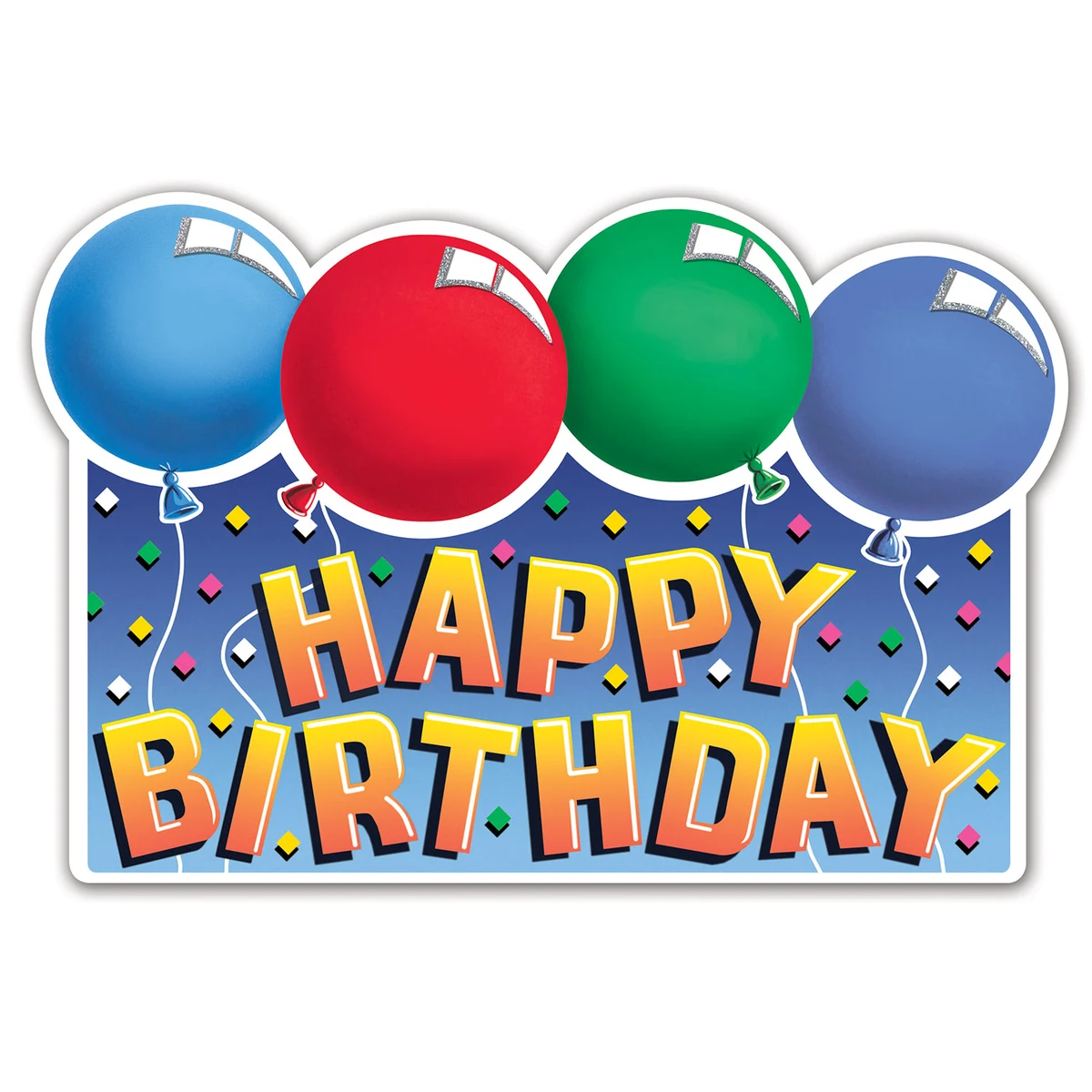 Glittered Happy Birthday Sign 1