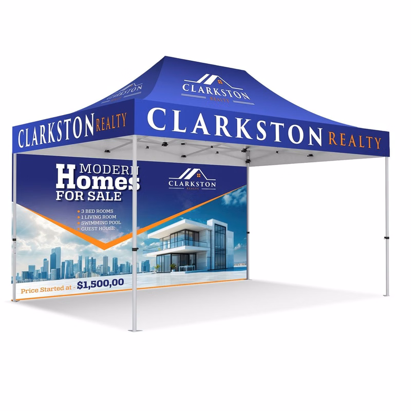 Premium Canopy Tent with Back Wall 10' x 15'