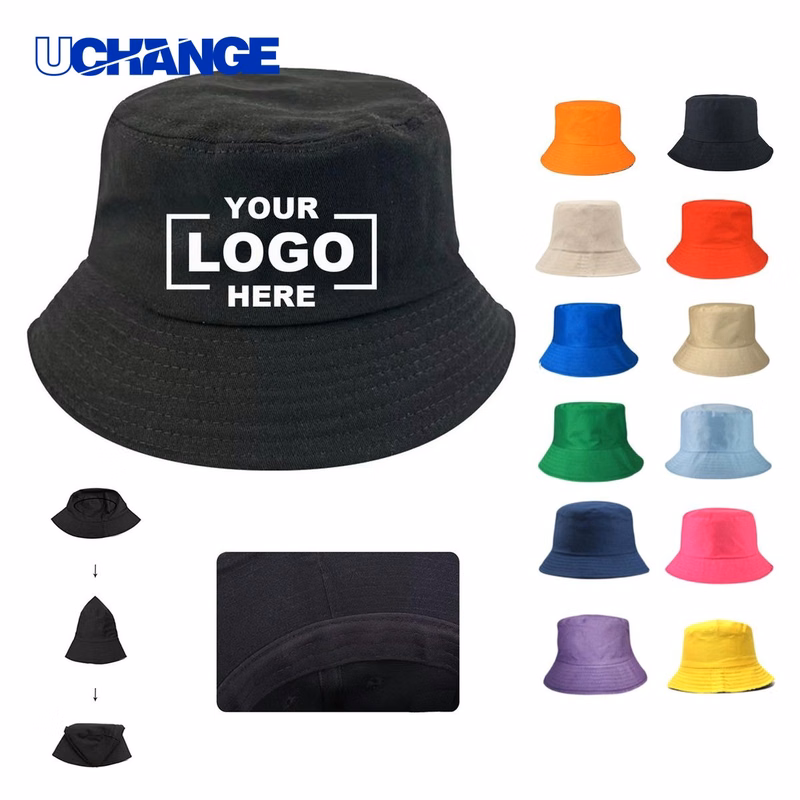 Cotton Solid Color Bucket Hat
