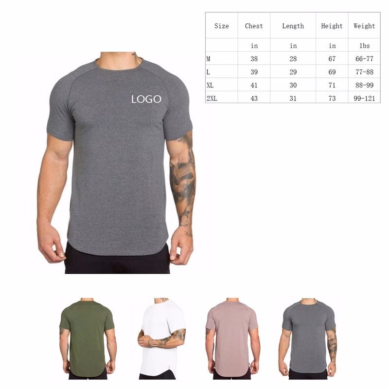 Men's long sport T-shirt