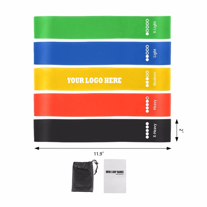 Tpe Yoga Stretch Band Resistance Training SET MOQ 100PCS