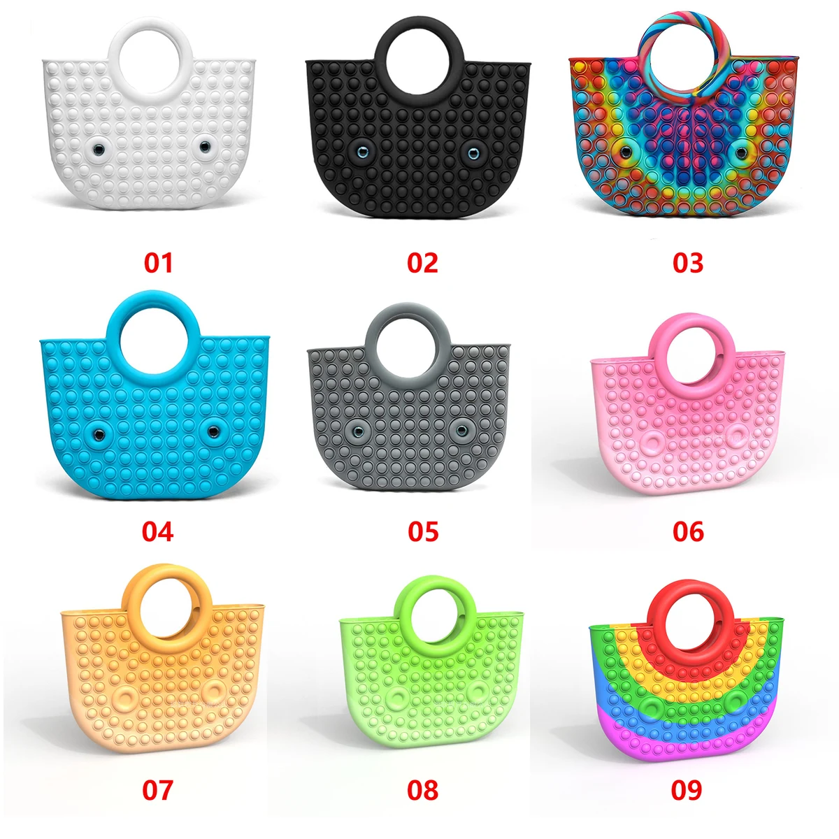 Luxury Large Bubbles Ladies Silicone Tote Bags 1