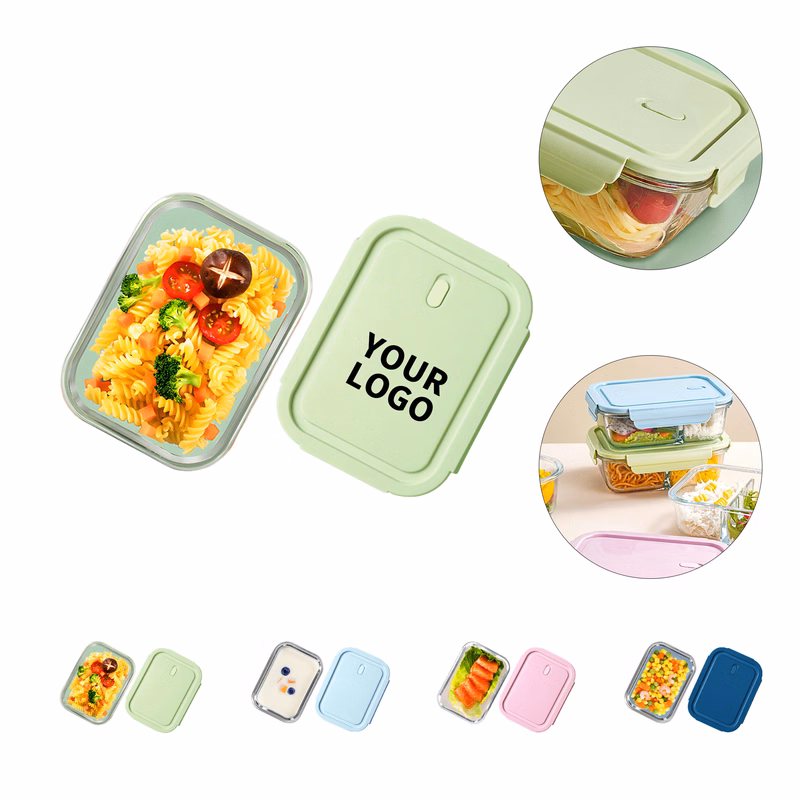 Microwave Safe Meal Prep Lunch Box 7.9" x 5.9" x 2.6"