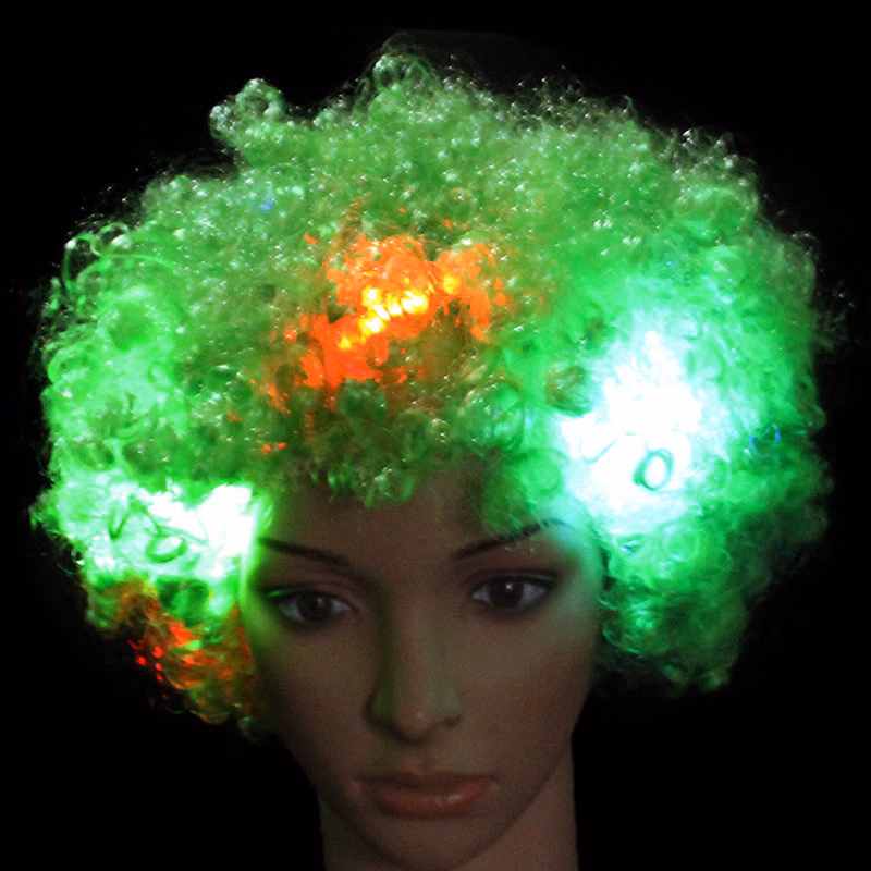 St. Patrick's Day LED Light Up Party Wig