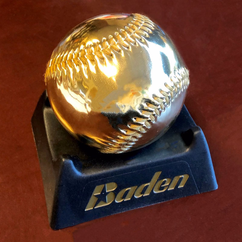 Baseball - GOLD Metallic Promotional, Autograph