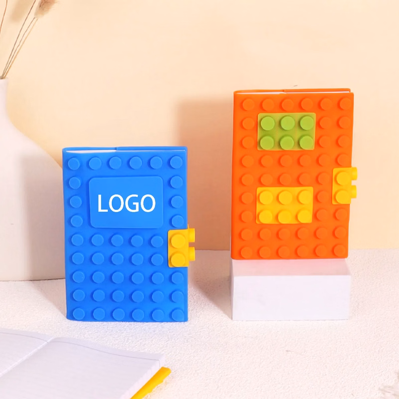 Silicone building block notebook