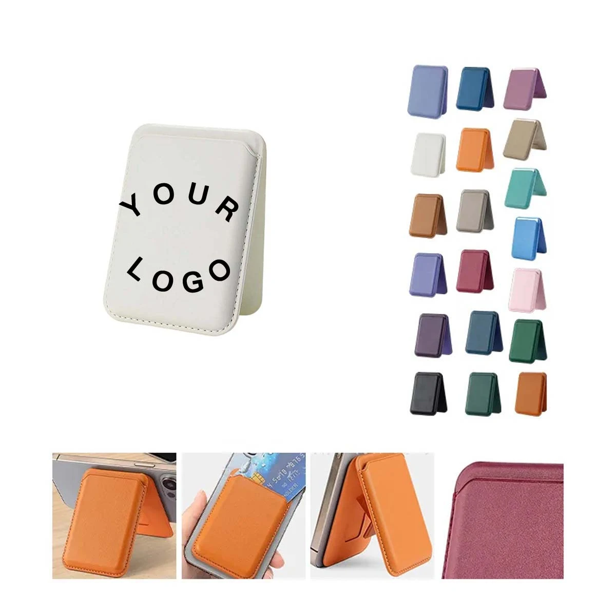 PU Phone Wallet with Kickstand for Hands Free Use 1