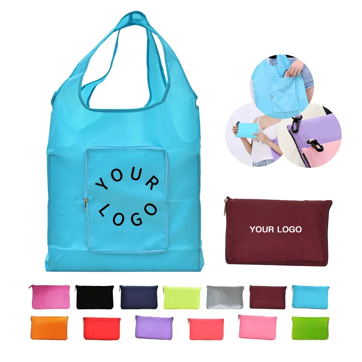 Reusable Foldable Tote Bag with Lightweight Construction 1