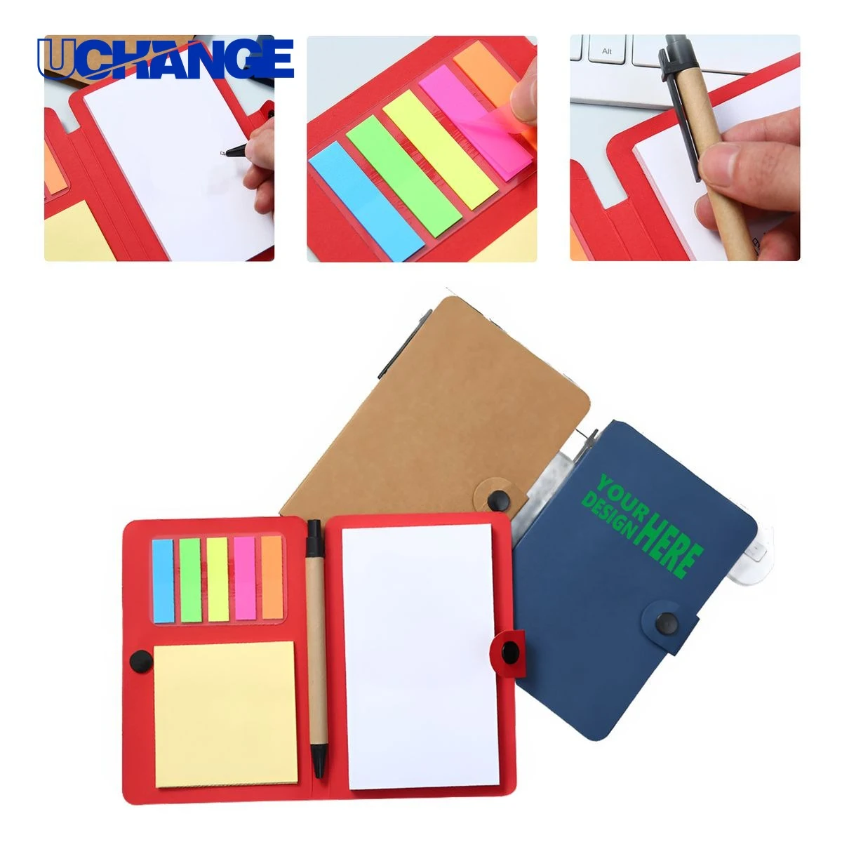 Custom Printed Sticky Notes and Notebook Combo Set 1
