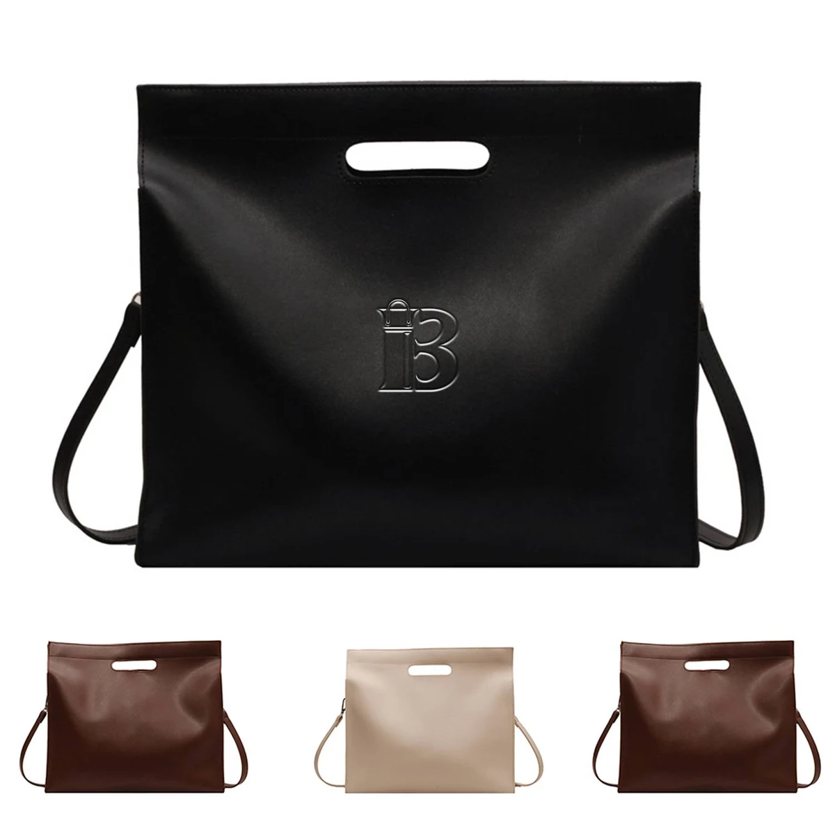 Square Vintage PU Crossbody Bag 1