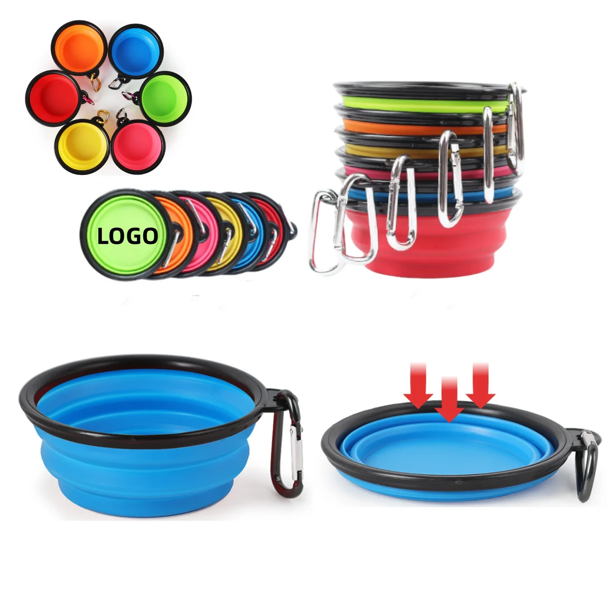 Collapsible Pet Bowl With Hook 1