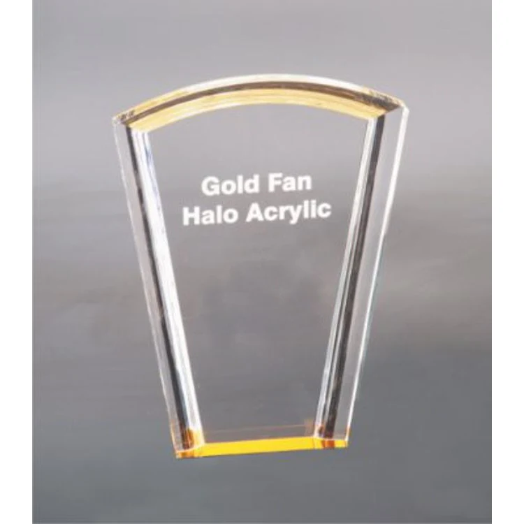 8" Fan Gold Halo Acrylic Award 1
